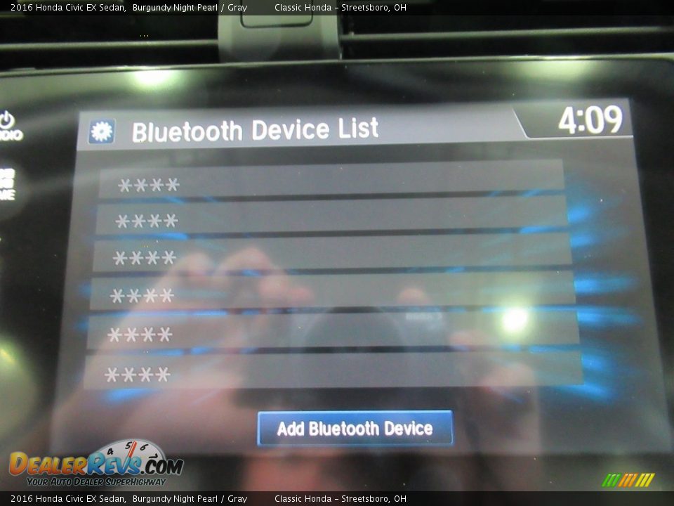 2016 Honda Civic EX Sedan Burgundy Night Pearl / Gray Photo #30