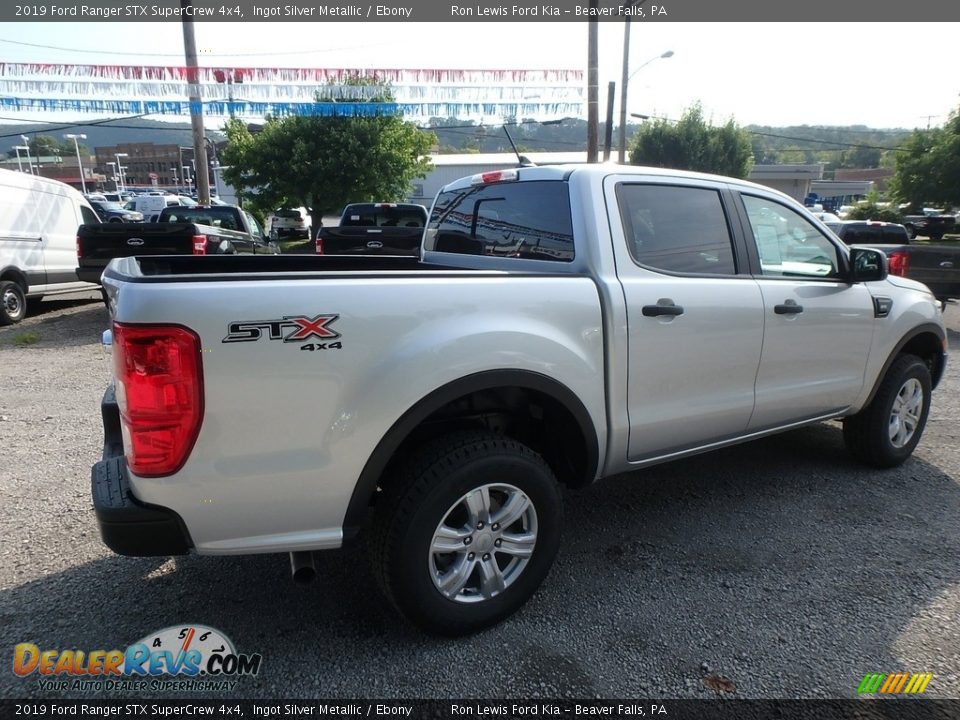 2019 Ford Ranger STX SuperCrew 4x4 Ingot Silver Metallic / Ebony Photo #2