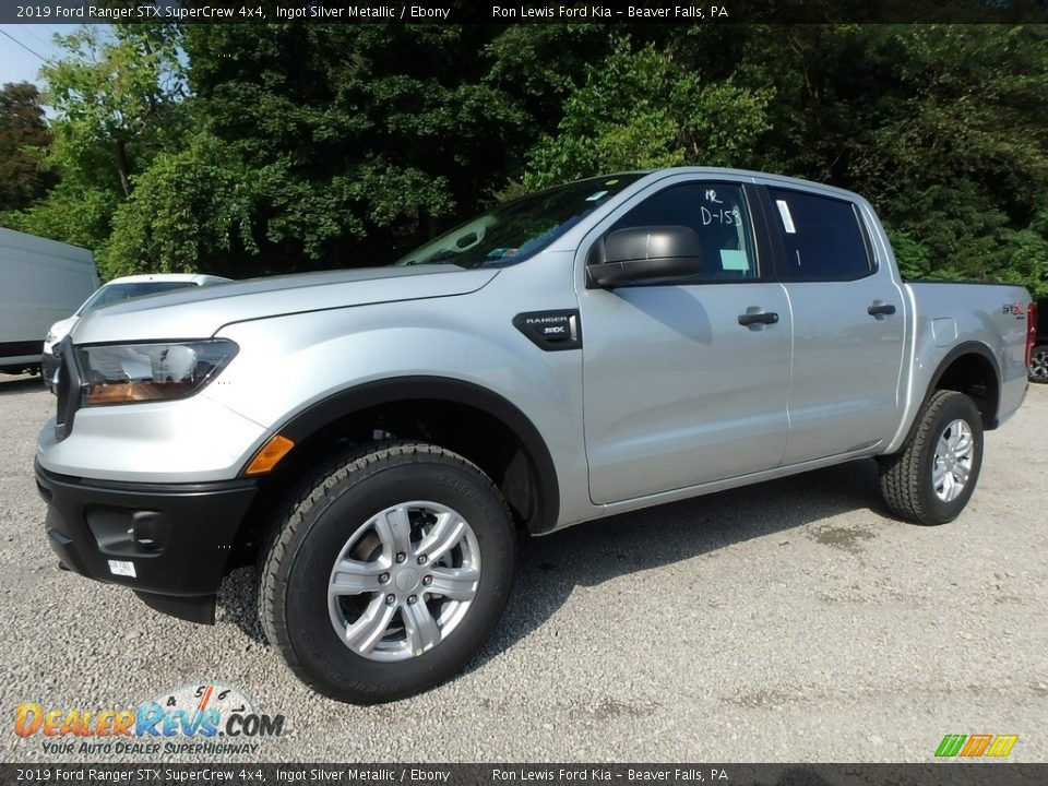 2019 Ford Ranger STX SuperCrew 4x4 Ingot Silver Metallic / Ebony Photo #6