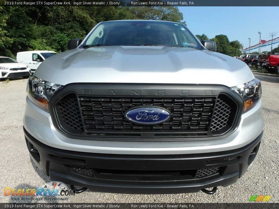 2019 Ford Ranger STX SuperCrew 4x4 Ingot Silver Metallic / Ebony Photo #7