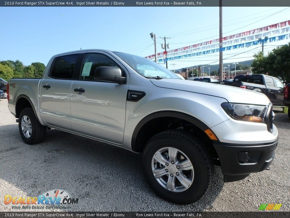 2019 Ford Ranger STX SuperCrew 4x4 Ingot Silver Metallic / Ebony Photo #8