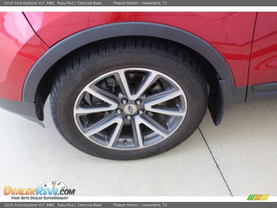 2015 Ford Explorer XLT 4WD Ruby Red / Charcoal Black Photo #4