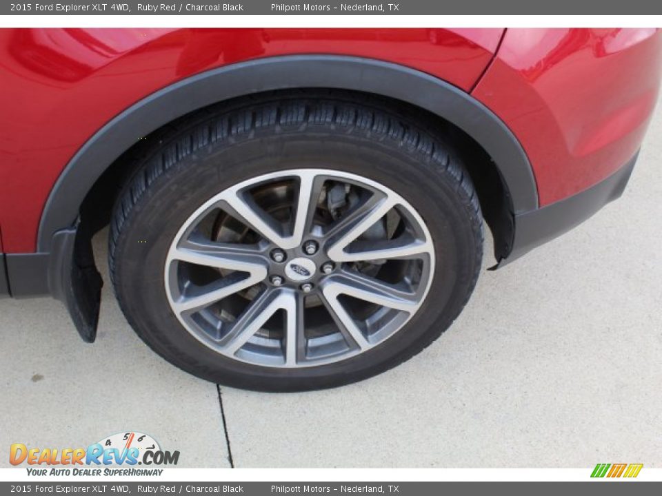 2015 Ford Explorer XLT 4WD Ruby Red / Charcoal Black Photo #7
