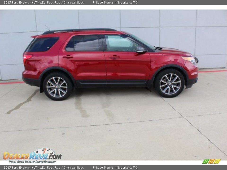 2015 Ford Explorer XLT 4WD Ruby Red / Charcoal Black Photo #8