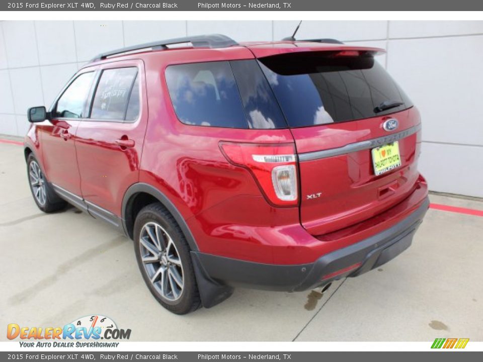 2015 Ford Explorer XLT 4WD Ruby Red / Charcoal Black Photo #9