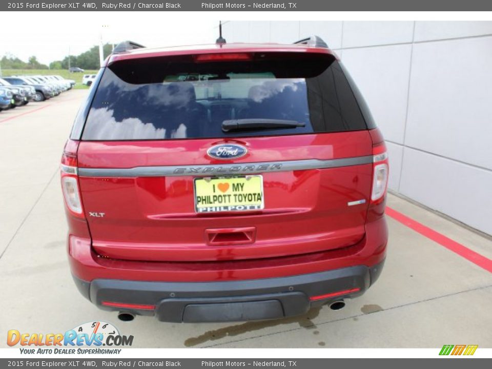 2015 Ford Explorer XLT 4WD Ruby Red / Charcoal Black Photo #10
