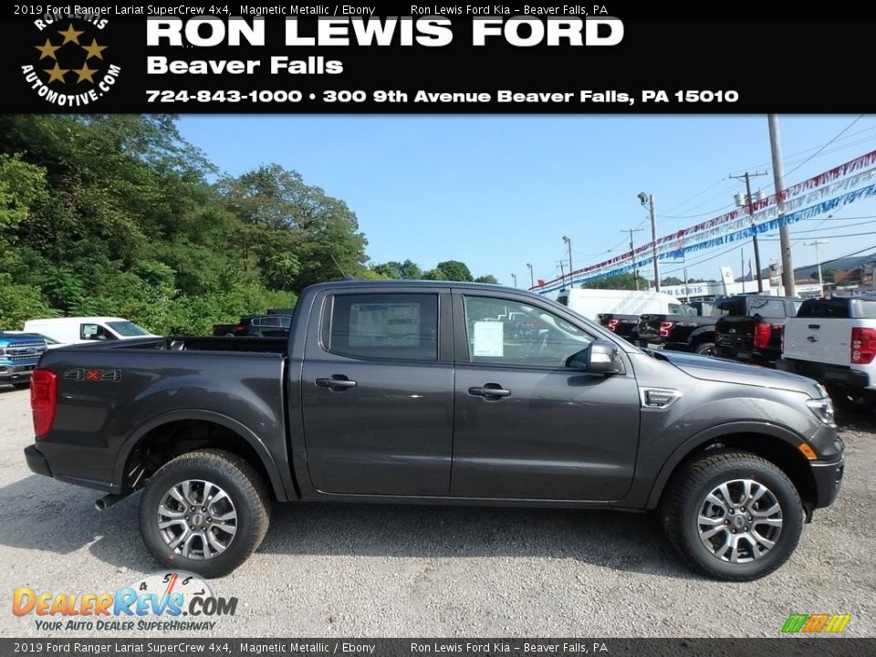 2019 Ford Ranger Lariat SuperCrew 4x4 Magnetic Metallic / Ebony Photo #1