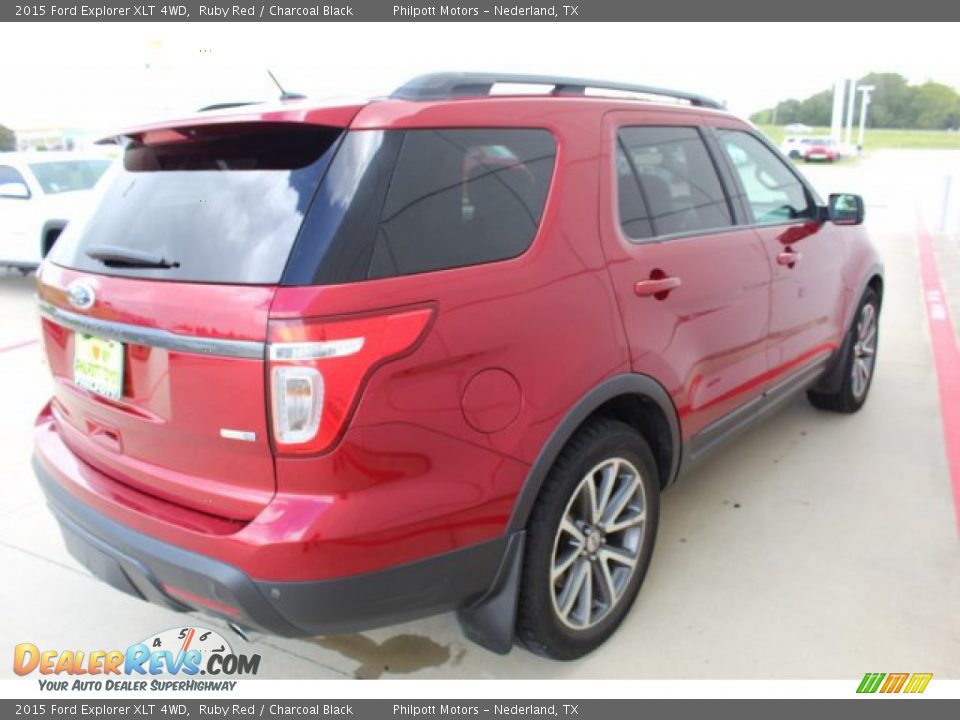 2015 Ford Explorer XLT 4WD Ruby Red / Charcoal Black Photo #11