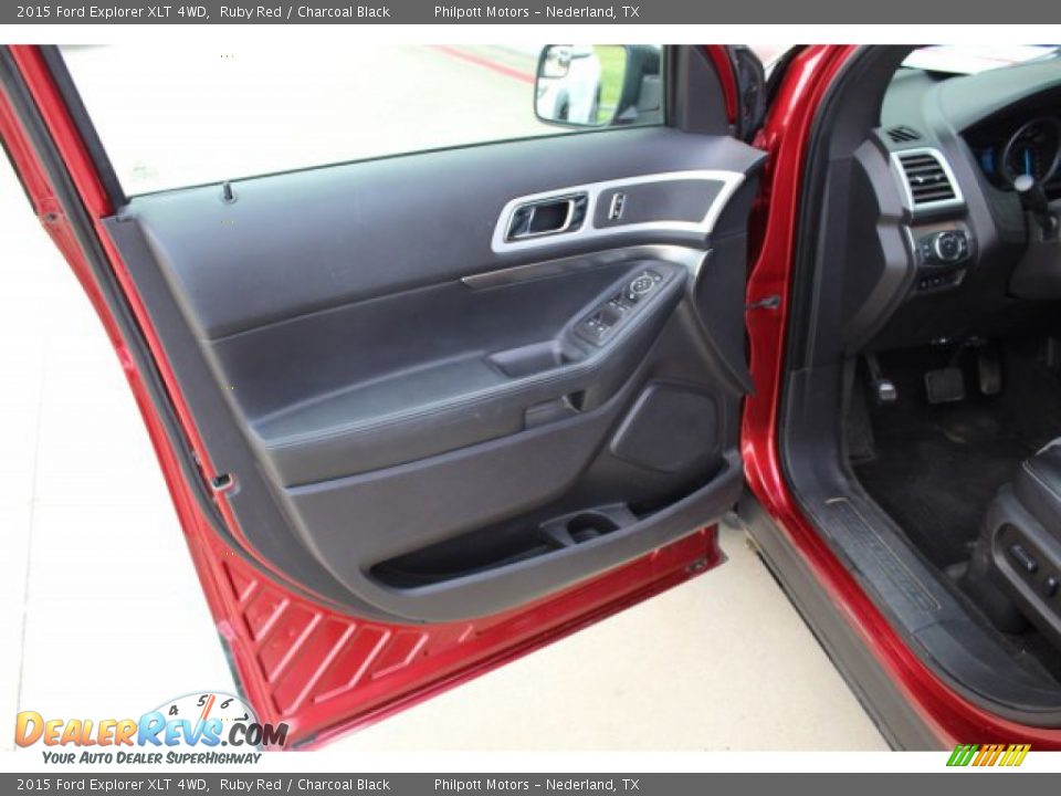 2015 Ford Explorer XLT 4WD Ruby Red / Charcoal Black Photo #12