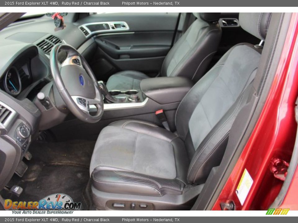 2015 Ford Explorer XLT 4WD Ruby Red / Charcoal Black Photo #13