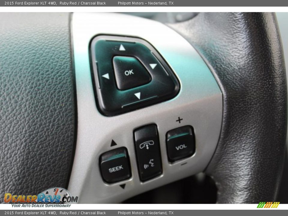 2015 Ford Explorer XLT 4WD Ruby Red / Charcoal Black Photo #16