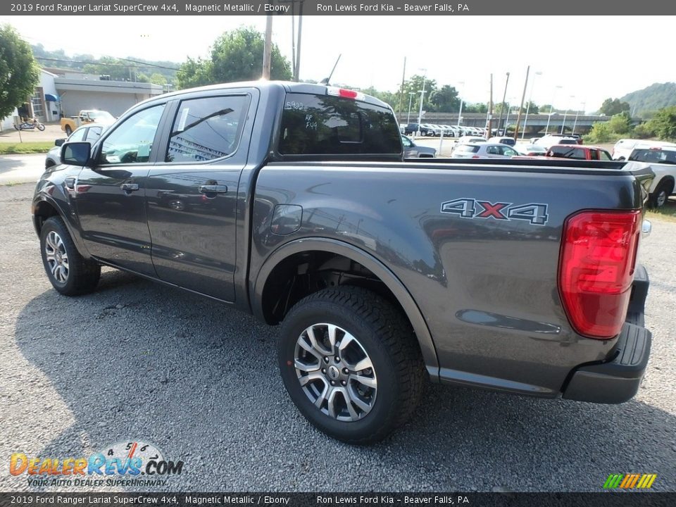 2019 Ford Ranger Lariat SuperCrew 4x4 Magnetic Metallic / Ebony Photo #4