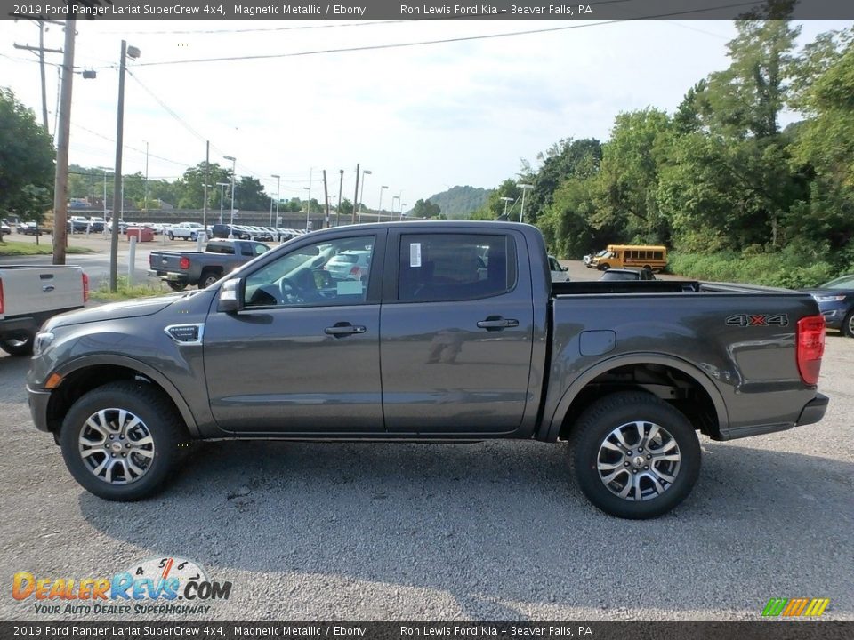 2019 Ford Ranger Lariat SuperCrew 4x4 Magnetic Metallic / Ebony Photo #5
