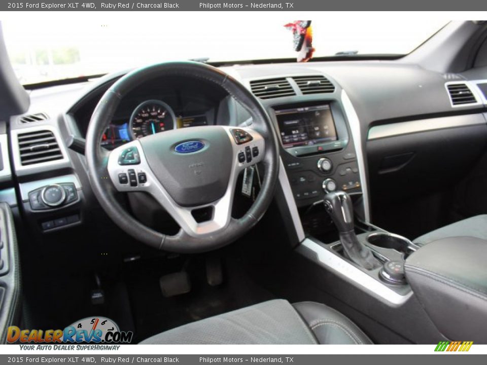 2015 Ford Explorer XLT 4WD Ruby Red / Charcoal Black Photo #23