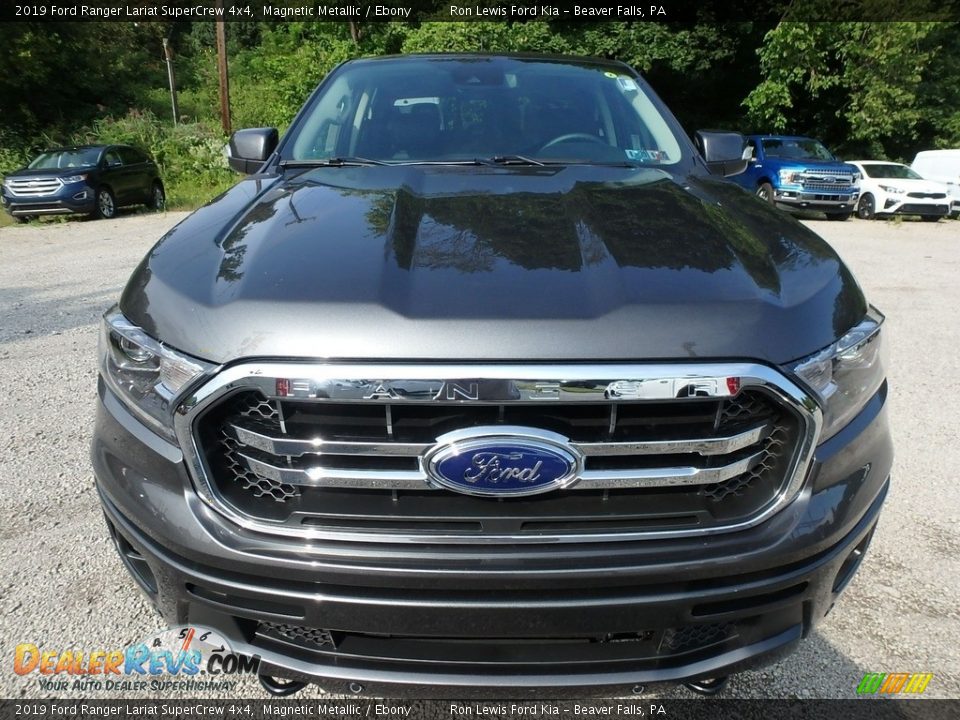2019 Ford Ranger Lariat SuperCrew 4x4 Magnetic Metallic / Ebony Photo #7