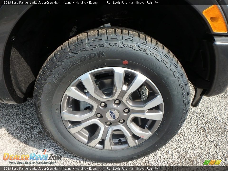 2019 Ford Ranger Lariat SuperCrew 4x4 Magnetic Metallic / Ebony Photo #9