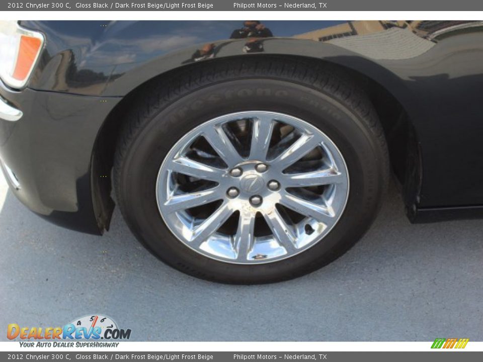 2012 Chrysler 300 C Gloss Black / Dark Frost Beige/Light Frost Beige Photo #5