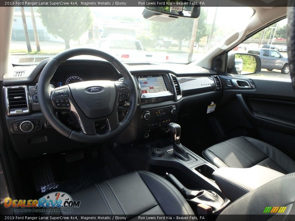 2019 Ford Ranger Lariat SuperCrew 4x4 Magnetic Metallic / Ebony Photo #14