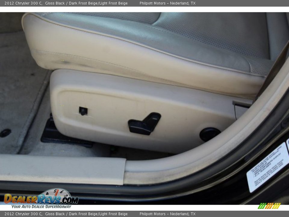2012 Chrysler 300 C Gloss Black / Dark Frost Beige/Light Frost Beige Photo #12