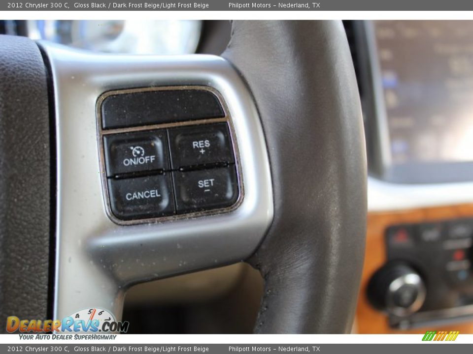 2012 Chrysler 300 C Gloss Black / Dark Frost Beige/Light Frost Beige Photo #14