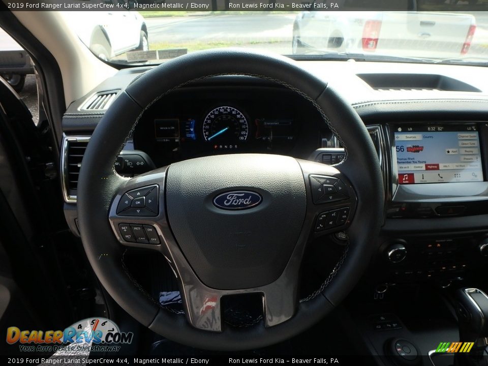 2019 Ford Ranger Lariat SuperCrew 4x4 Magnetic Metallic / Ebony Photo #16