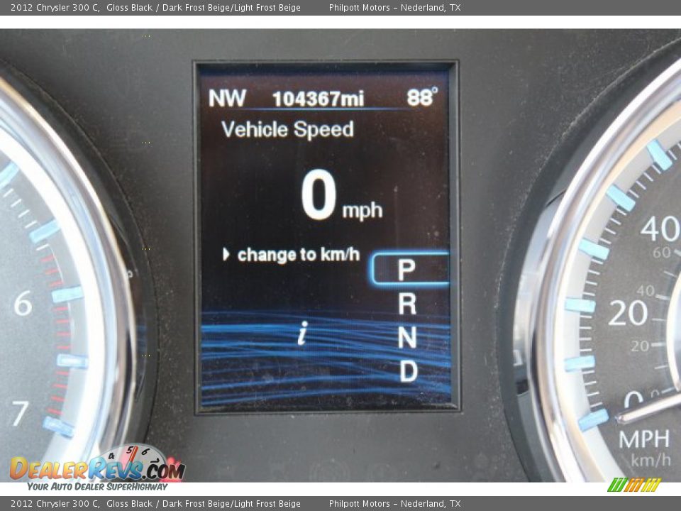 2012 Chrysler 300 C Gloss Black / Dark Frost Beige/Light Frost Beige Photo #16