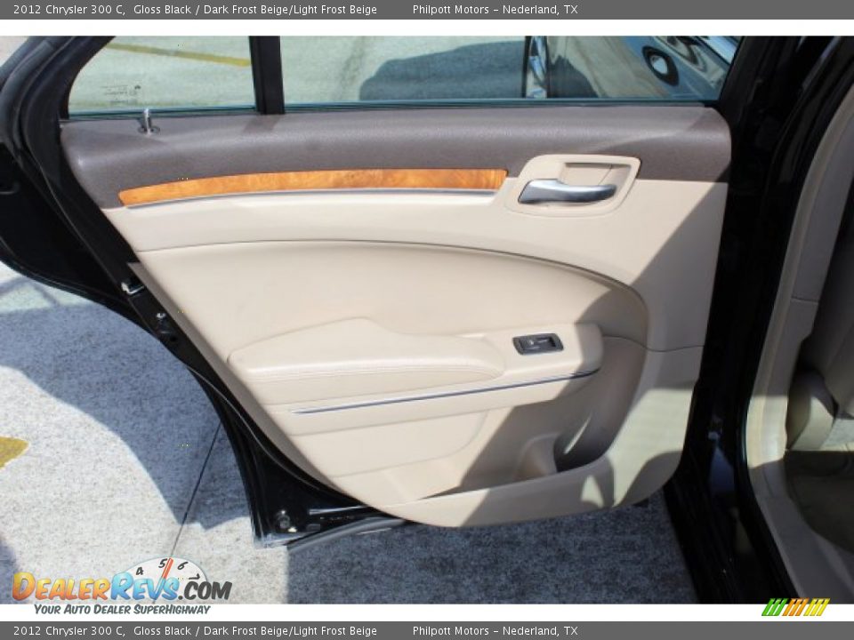2012 Chrysler 300 C Gloss Black / Dark Frost Beige/Light Frost Beige Photo #20