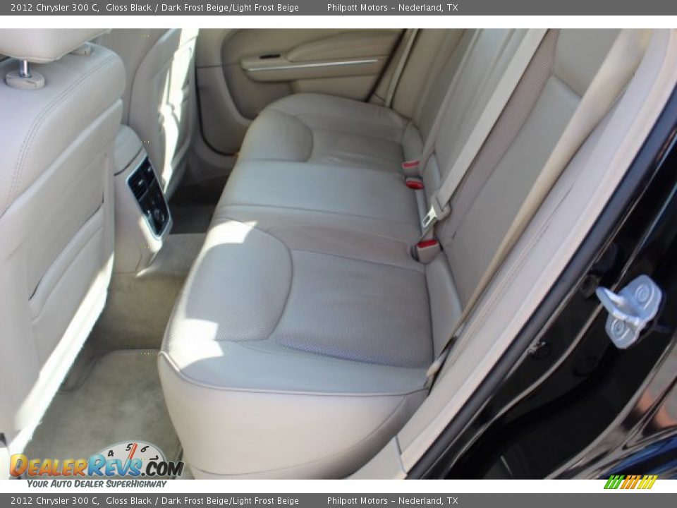 2012 Chrysler 300 C Gloss Black / Dark Frost Beige/Light Frost Beige Photo #21