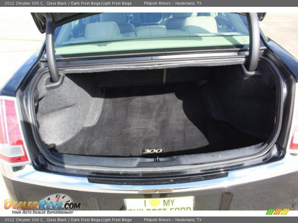2012 Chrysler 300 C Gloss Black / Dark Frost Beige/Light Frost Beige Photo #24