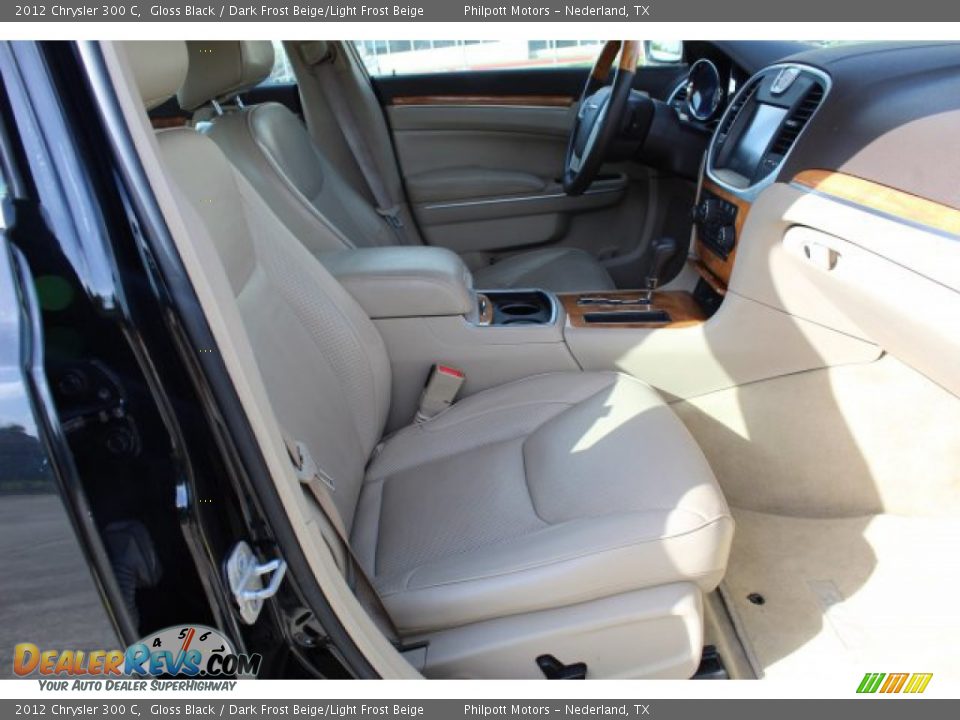 2012 Chrysler 300 C Gloss Black / Dark Frost Beige/Light Frost Beige Photo #28