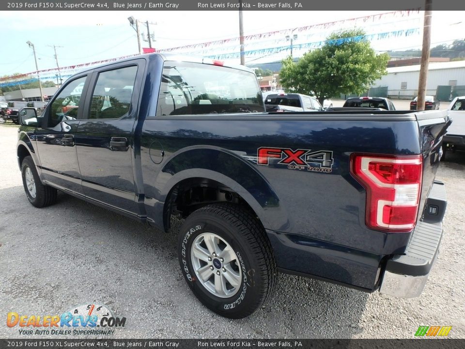 2019 Ford F150 XL SuperCrew 4x4 Blue Jeans / Earth Gray Photo #4