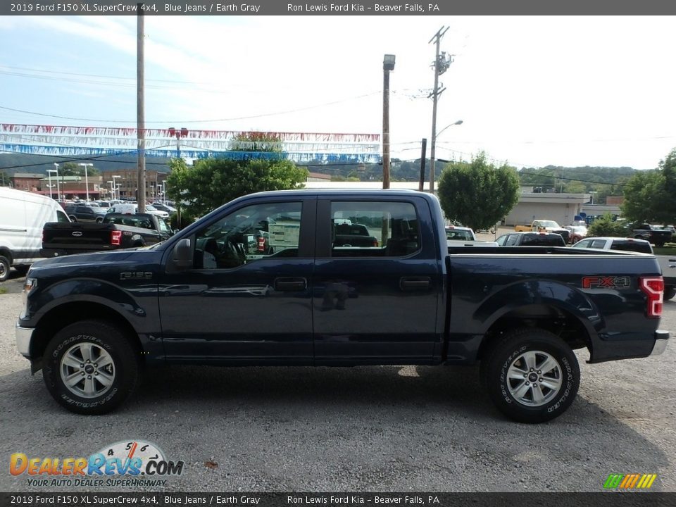 2019 Ford F150 XL SuperCrew 4x4 Blue Jeans / Earth Gray Photo #5