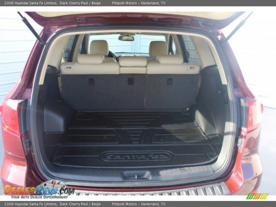 2008 Hyundai Santa Fe Limited Dark Cherry Red / Beige Photo #21