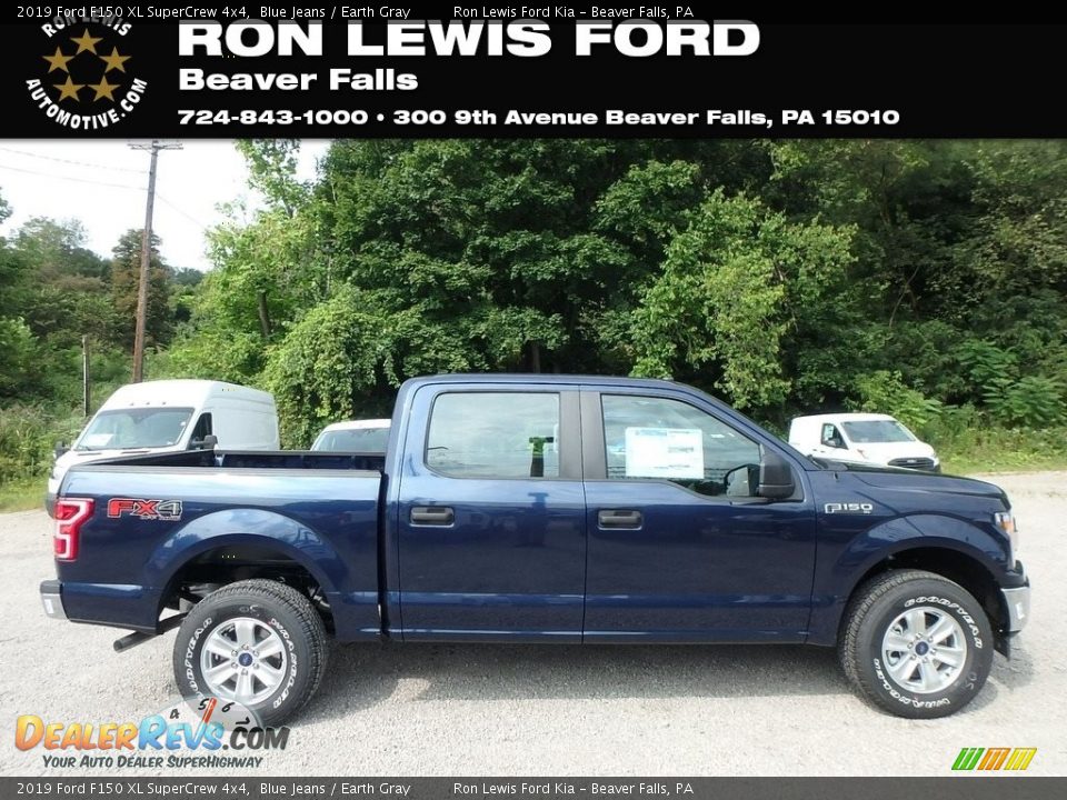 2019 Ford F150 XL SuperCrew 4x4 Blue Jeans / Earth Gray Photo #1