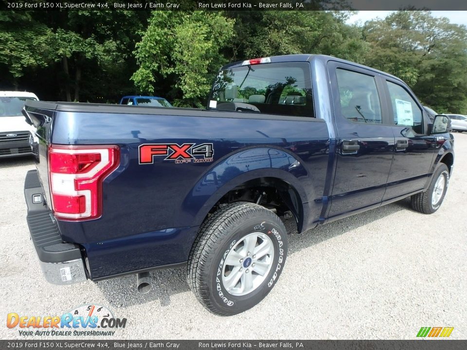 2019 Ford F150 XL SuperCrew 4x4 Blue Jeans / Earth Gray Photo #2