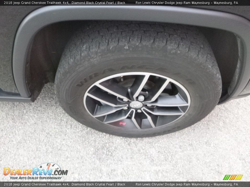 2018 Jeep Grand Cherokee Trailhawk 4x4 Diamond Black Crystal Pearl / Black Photo #9