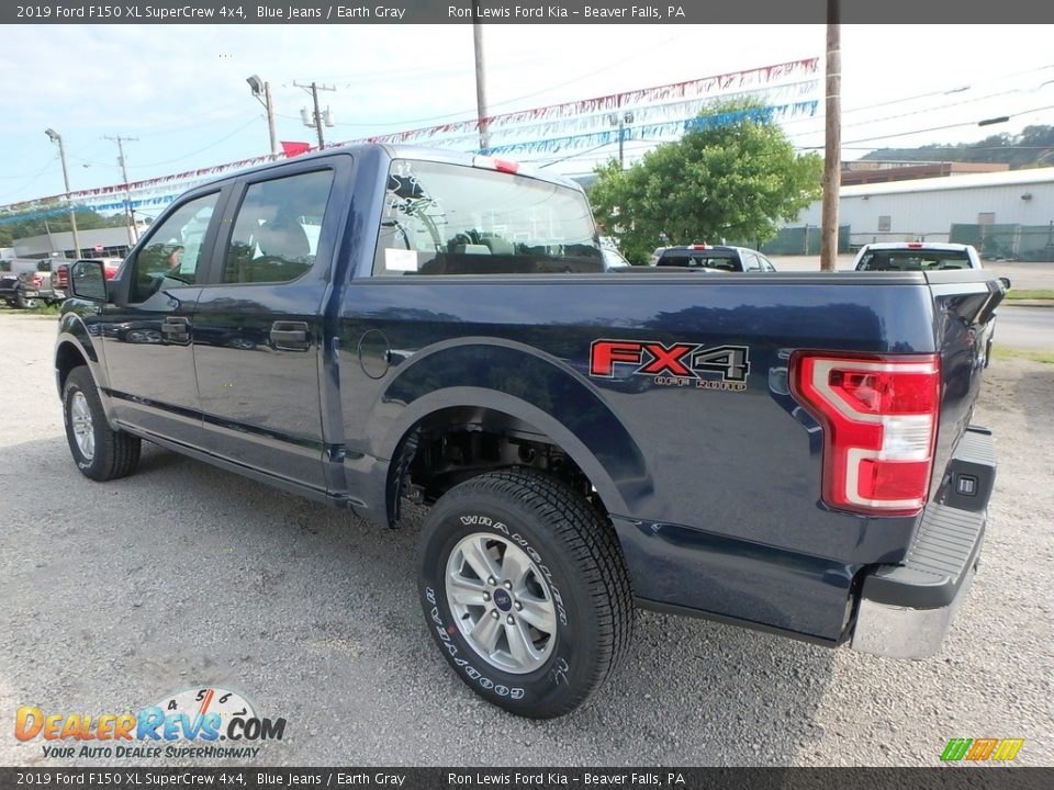 2019 Ford F150 XL SuperCrew 4x4 Blue Jeans / Earth Gray Photo #4