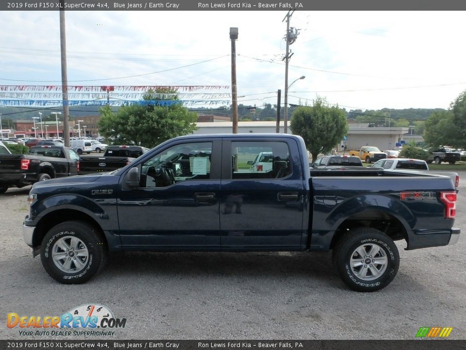 2019 Ford F150 XL SuperCrew 4x4 Blue Jeans / Earth Gray Photo #5