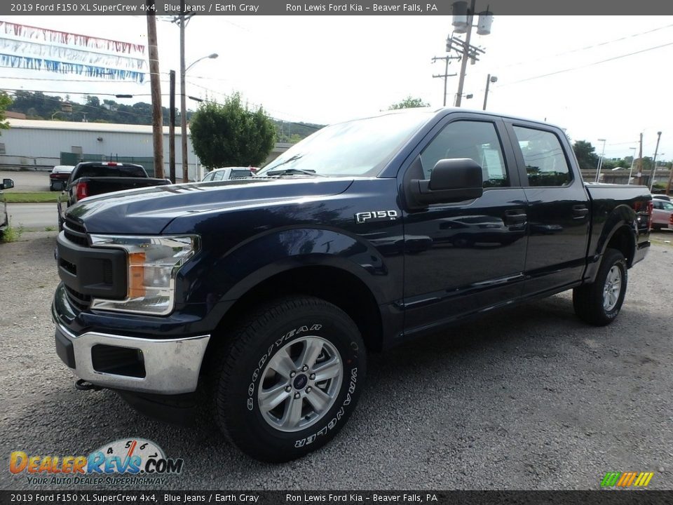 2019 Ford F150 XL SuperCrew 4x4 Blue Jeans / Earth Gray Photo #6
