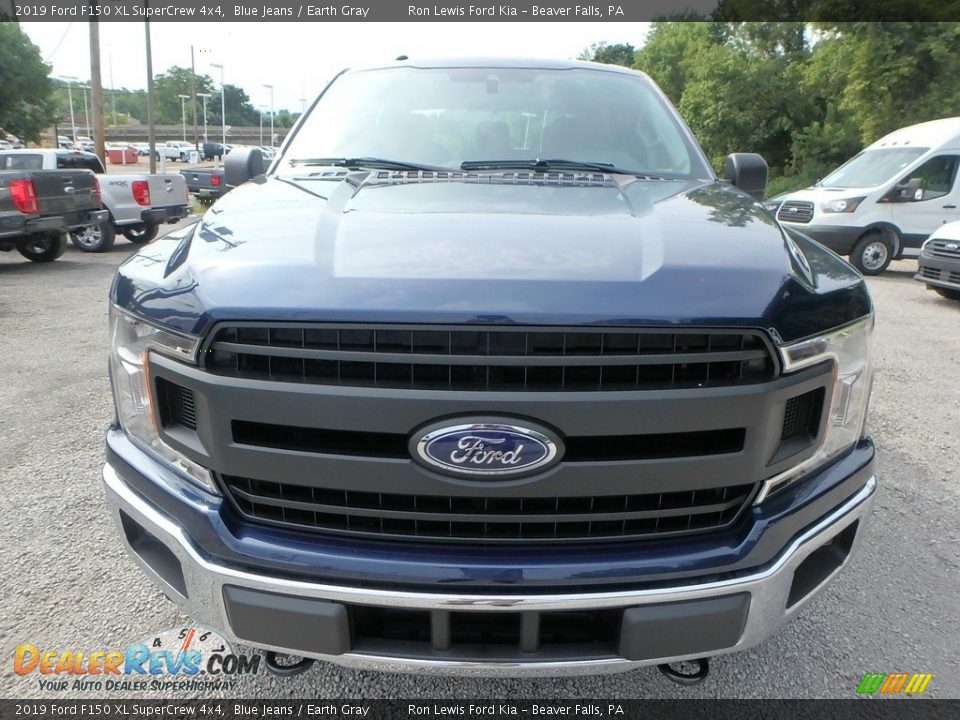2019 Ford F150 XL SuperCrew 4x4 Blue Jeans / Earth Gray Photo #7