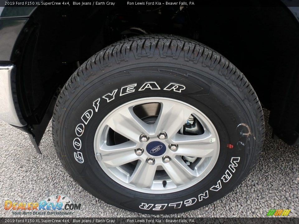 2019 Ford F150 XL SuperCrew 4x4 Blue Jeans / Earth Gray Photo #9