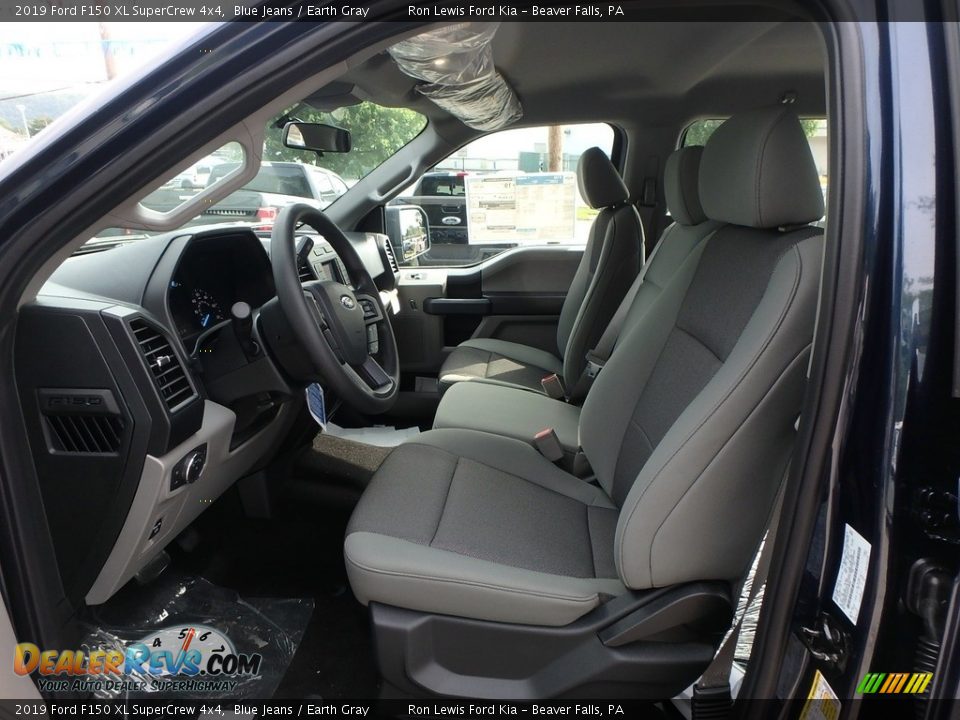 2019 Ford F150 XL SuperCrew 4x4 Blue Jeans / Earth Gray Photo #11