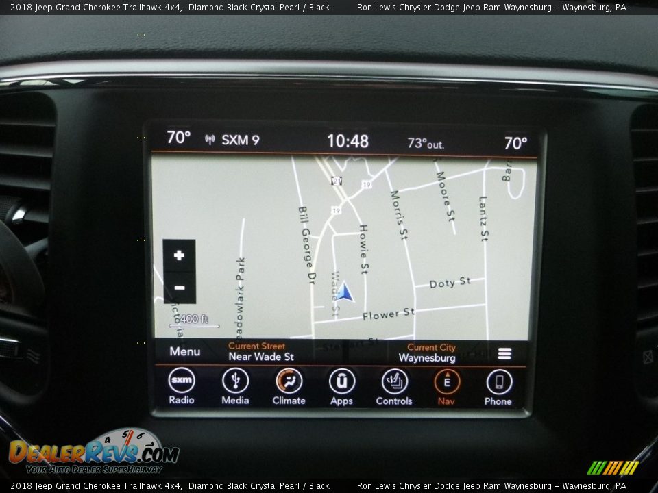 2018 Jeep Grand Cherokee Trailhawk 4x4 Diamond Black Crystal Pearl / Black Photo #18