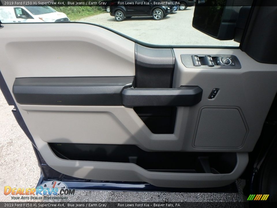 2019 Ford F150 XL SuperCrew 4x4 Blue Jeans / Earth Gray Photo #14