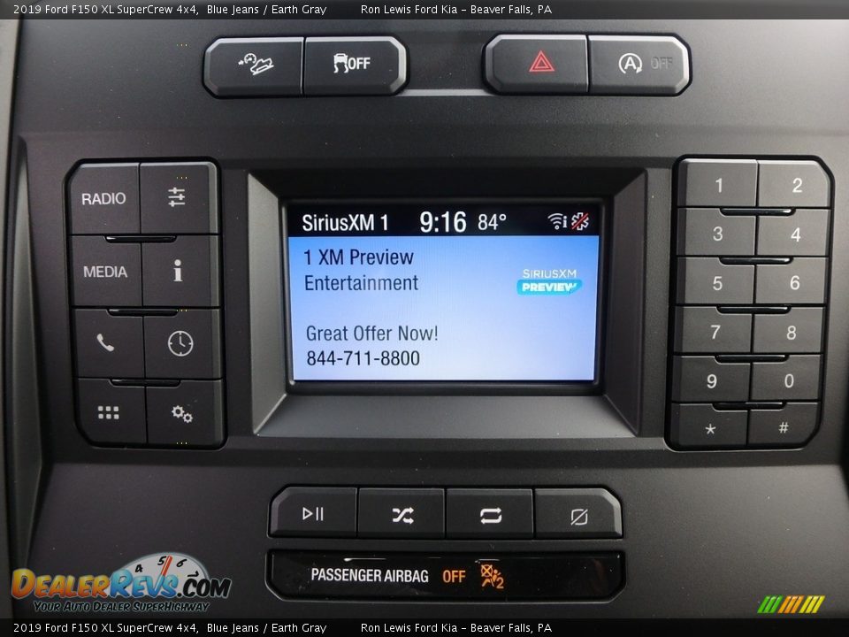 2019 Ford F150 XL SuperCrew 4x4 Blue Jeans / Earth Gray Photo #19