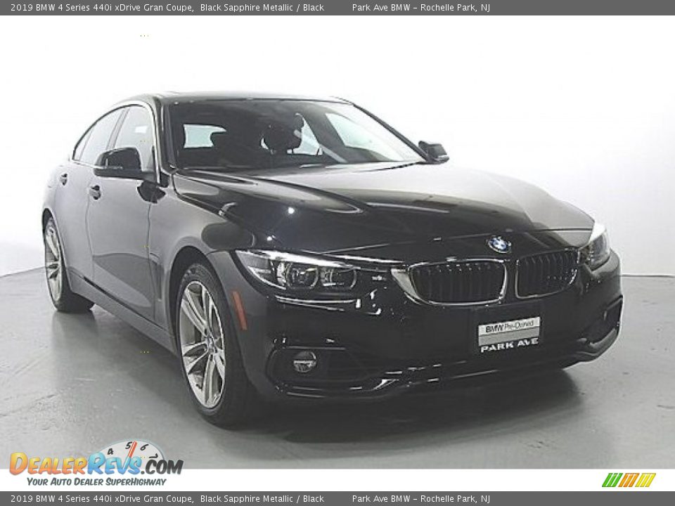 2019 BMW 4 Series 440i xDrive Gran Coupe Black Sapphire Metallic / Black Photo #4