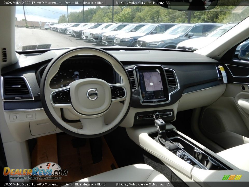 Dashboard of 2020 Volvo XC90 T5 AWD Momentum Photo #9