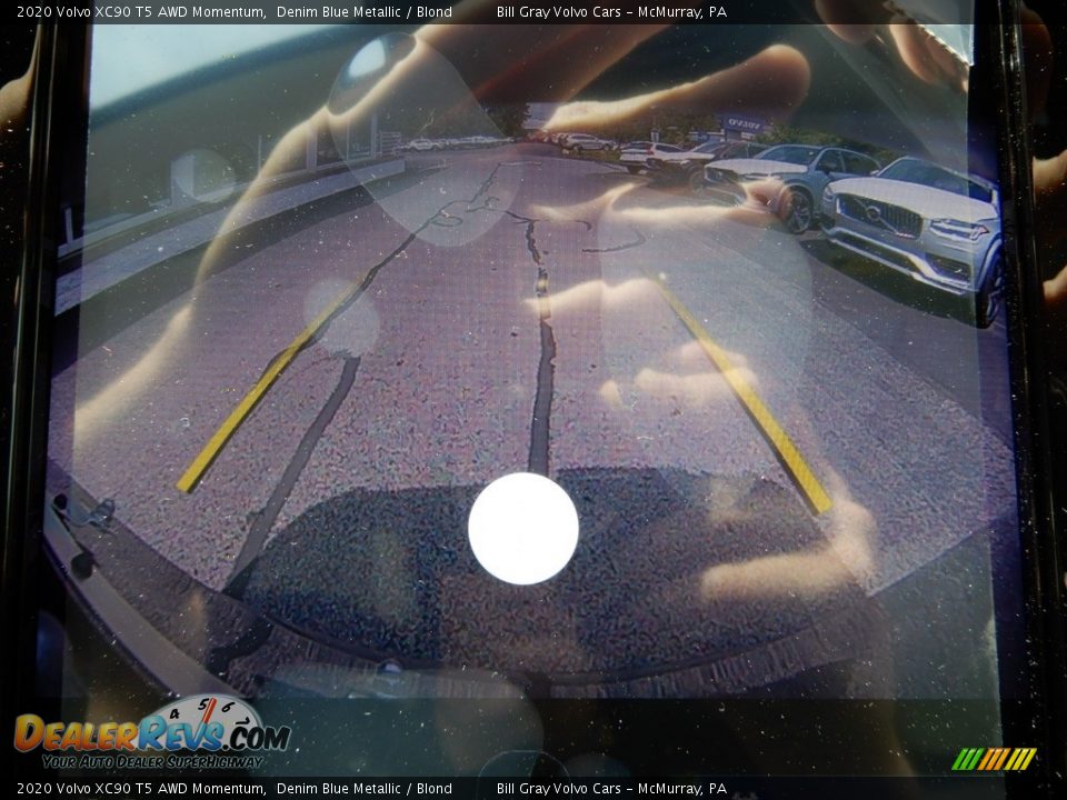 2020 Volvo XC90 T5 AWD Momentum Denim Blue Metallic / Blond Photo #14