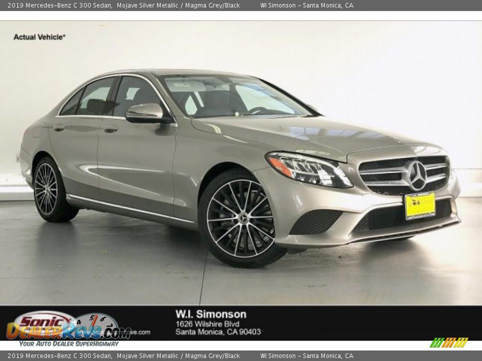 2019 Mercedes-Benz C 300 Sedan Mojave Silver Metallic / Magma Grey/Black Photo #1