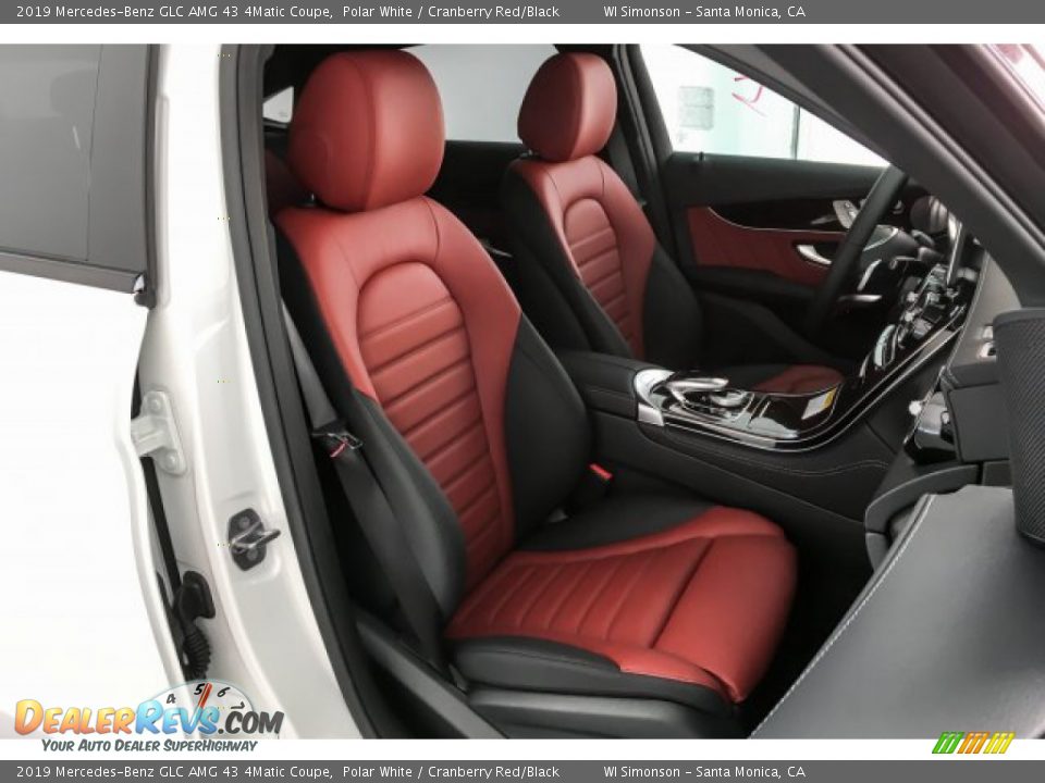 Cranberry Red/Black Interior - 2019 Mercedes-Benz GLC AMG 43 4Matic Coupe Photo #5